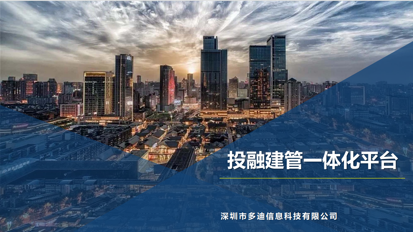 投融建管营一体化平台